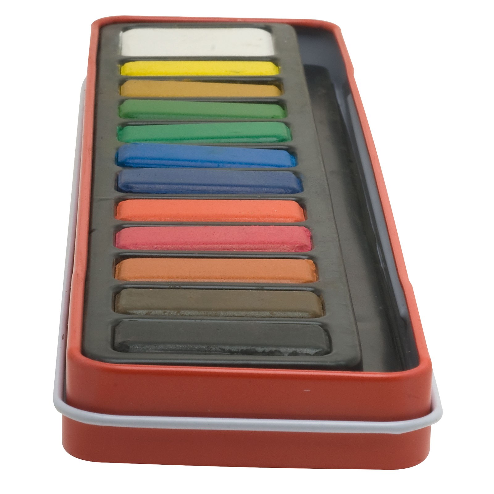 thumbnail image 2 of Major Brushes Watercolour Paint Tin Set - 12 Blocks Of Colour, Artist Quality 2 of 13