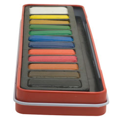 thumbnail image 2 of Major Brushes Watercolour Paint Tin Set - 12 Blocks Of Colour, Artist Quality 2 of 13