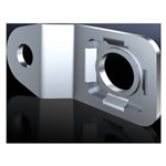 Rittal 1594010 KX Wall Mount 4-Pc Set Stainless Steel 10mm Distance