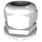 Rittal 2411.641 Cable Gland M32 Polyamide Grey-White RAL 7035 1pc