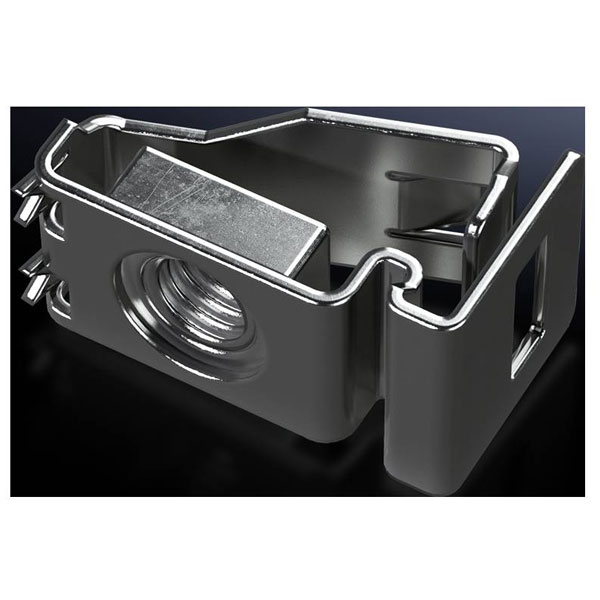 Rittal 4164500 VX Snap-on Nut Block 20 pcs Durable Metal Design