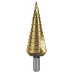 RUKO 101052T Step Drill Bit 4-30mm HSS TiN-Coated 100mm Length