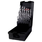 RUKO 259215RO Twist Drill Bit Set 25-Piece DIN 338 Triangular Shank