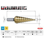 RUKO A101126TRO Step Drill Bit Set High-Speed Steel TiN Coating