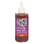 100ml Glitter Glue - Ruby