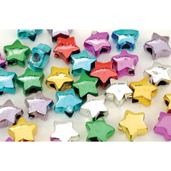 RVFM Metallic Star Beads 85g