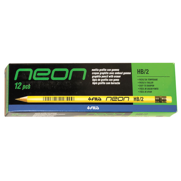 Lyra 1290100 Neon HB Fluorescent Pencils Box 12
