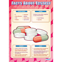 Facts About Ecstasy Wall Chart Poster