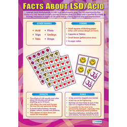 Facts About LSD/ Acid Wall Chart Poster