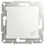 Schneider Electric EPH0870121D Asfora bell Switch white 10 AX flush mount