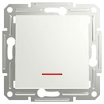 Schneider Electric EPH1670121D Asfora Switch white 10AX LED IP20