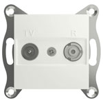 Schneider Electric EPH3300721D Asfora TV/radio Socket white IP20 flush-mounted