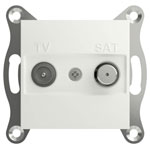 Schneider Electric EPH3470121D Asfora TV/SAT end socket white eco-friendly