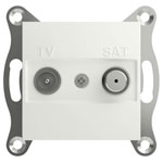 Schneider Electric EPH3470321D Asfora TV/SAT socket white IP20 flush-mount