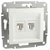 Schneider Electric EPH4270121D Asfora RJ11 landline Socket white IP20