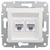Schneider Electric EPH4870121D Asfora RJ45 socket CAT 6 white IDC 연결