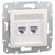Schneider Electric EPH4870121D Asfora RJ45 socket CAT 6 white IDC 연결