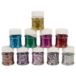 Brian Clegg Glitter Bargain Box of 10 x 230ml Shakers