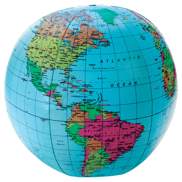 Image of Learning Resources LER2432 - Inflatable Globe - 12"