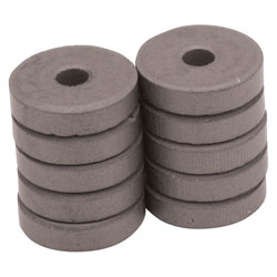 Shaw Magnets - Ferrite Ring Magnets - 12mm - Pack of 10