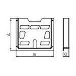 Schneider Electric NSYDPA4 fasteners polystyrene 23x247x230mm 1pc.
