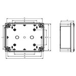 Schneider Electric NSYTBS241910 TeSys Wall Mount enclosure ABS grey IP66