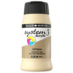 Daler Rowney System 3 Acrylic Paint Process Buff Titanium (500ml)