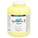 Daler Rowney System 3 Acrylic Paint Lemon Yellow 2.25L