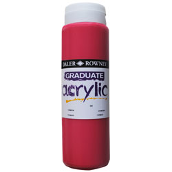 Daler Rowney 123500542 Graduate Acrylic Paint 500ml Crimson