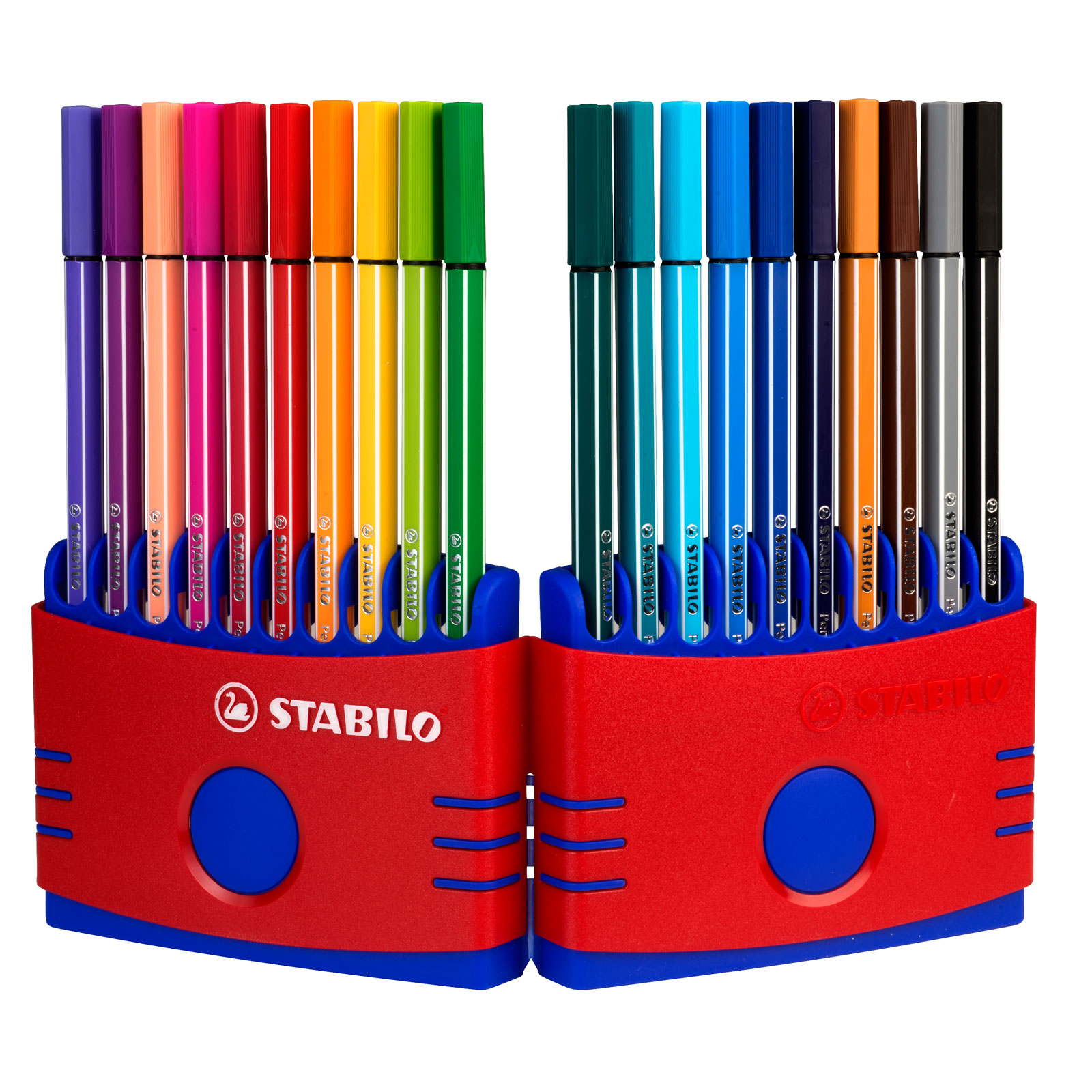 Bakkerij Beperkt brandwond Stabilo Pen 68 Colorparade - Assorted Wallet of 20 Fibre Pens | Rapid Online