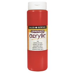 Daler-Rowney D123500588 DAL GRADUATE ACRYLIC 500ML VERMILION HUE