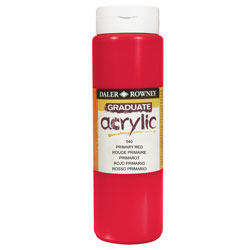 Daler-Rowney D123500540 DAL GRADUATE ACRYLIC 500ML PRIMARY RED