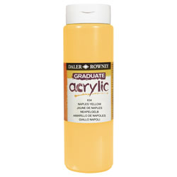 Daler-Rowney D123500634 DAL GRADUATE ACRYLIC 500ML NAPLES YELLOW