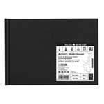 Daler-Rowney D833110500 Ebony Extra White H/B Sketchbook A5 Landscape 130g 46Sh