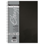 Daler-Rowney D81320040000 DAL EBONY Wirebound A4 PT 160G 54SH