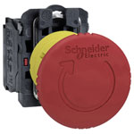 Schneider Electric XB5AS8444 emergency stop Switch lockable IP66/IP67/IP69K