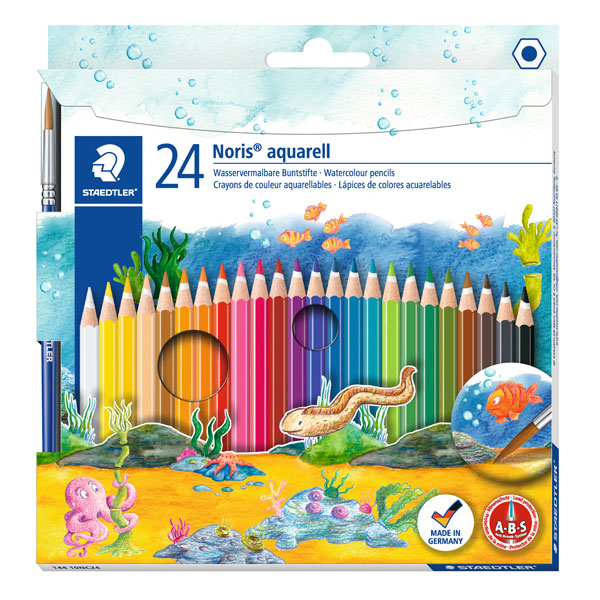 Staedtler 14410CN24 Noris Club Aquarell Watercolour Pencils - Pack...