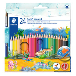 Staedtler 14410CN24 Noris Club Aquarell Watercolour Pencils - Pack of 24