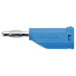 Schützinger DI FK 15 L Ni/BL Spring-loaded Plug 4mm Blue 1 Piece