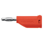 Schützinger DI FK 15 L Ni/RT Spring-Loaded Plug 4mm Pin Red 1pc