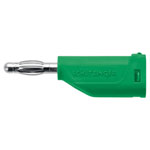 Schützinger DI FK 15 S Ni/GN Spring-loaded Plug 4mm Green Pin 1pc