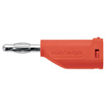 Schützinger DI FK 15 S Ni/RT Spring-loaded Plug 4mm Pin Dia Red 1pc