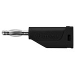 Schützinger DI FK 15 S Ni/SW Spring-Loaded Plug 4mm Pin Black 1pc