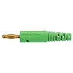 Schützinger DI FK 8 L Au/GN Spring-Loaded Plug 4mm Pin Dia Green