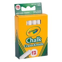 Crayola 12 Anti Dust Chalk White
