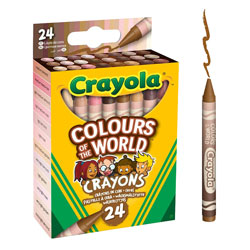 Crayola Colours Of The World Multicultural Crayons - Pack of 24