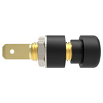 Schützinger IBU 5568 Au/SW Socket Black 1pc Gold-Plated Contacts