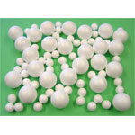 Major Brushes Polystyrene Balls (Assorted pack of 75) 50 x 35mm and 25 x 70mm