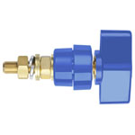 Schützinger POL 102/BL Pole Terminal Blue 100A M8 Thread Bolt Captive