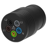 Schützinger SA 8696 Test Lead Adapter CEE Plug 4mm Socket Black 5-Pole